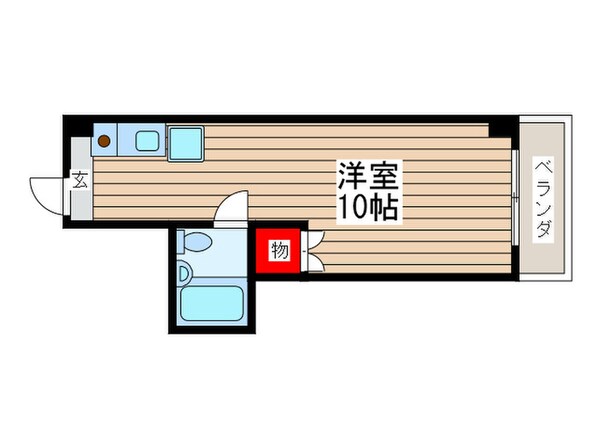 立川パレス527の物件間取画像